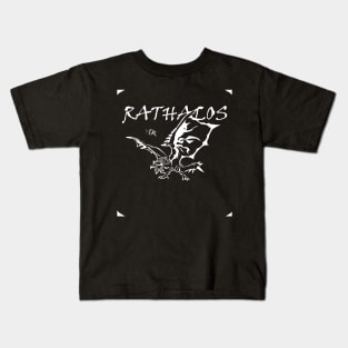 Rathalos Stile White Kids T-Shirt